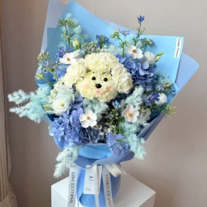ช่อดอกไม้สด Poodle in the Clouds - Image 1