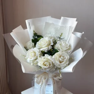 ช่อดอกไม้ประดิษฐ์ White Breeze - Image 1