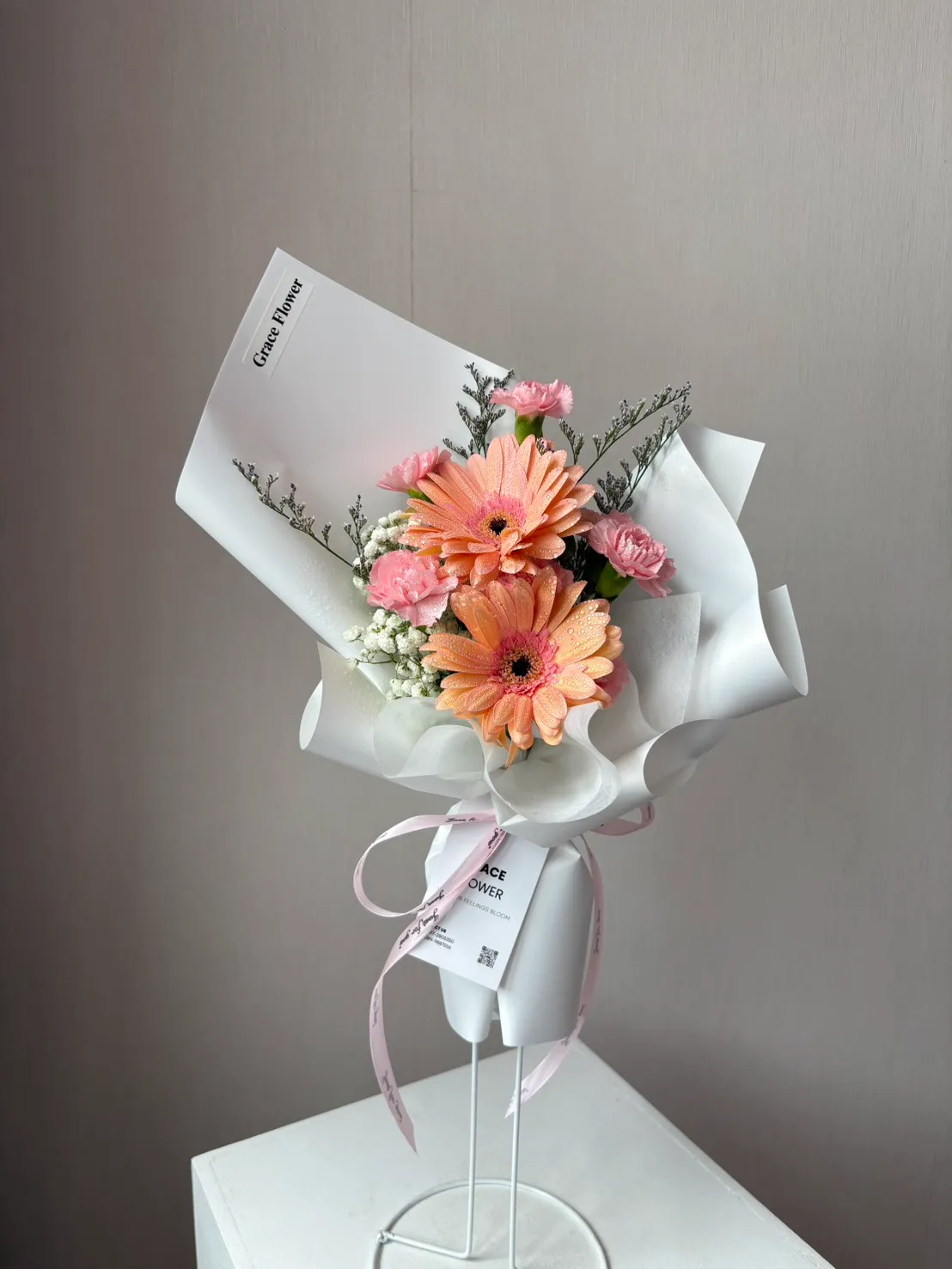 ช่อดอกไม้สด  Mini Geabera Princess - Image 11