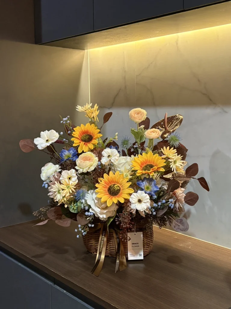 ตะกร้าดอกไม้ประดิษฐ์ Autumn Sunbeam