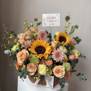 ตระกร้าดอกไม้สด Graceful Glow - Image 3