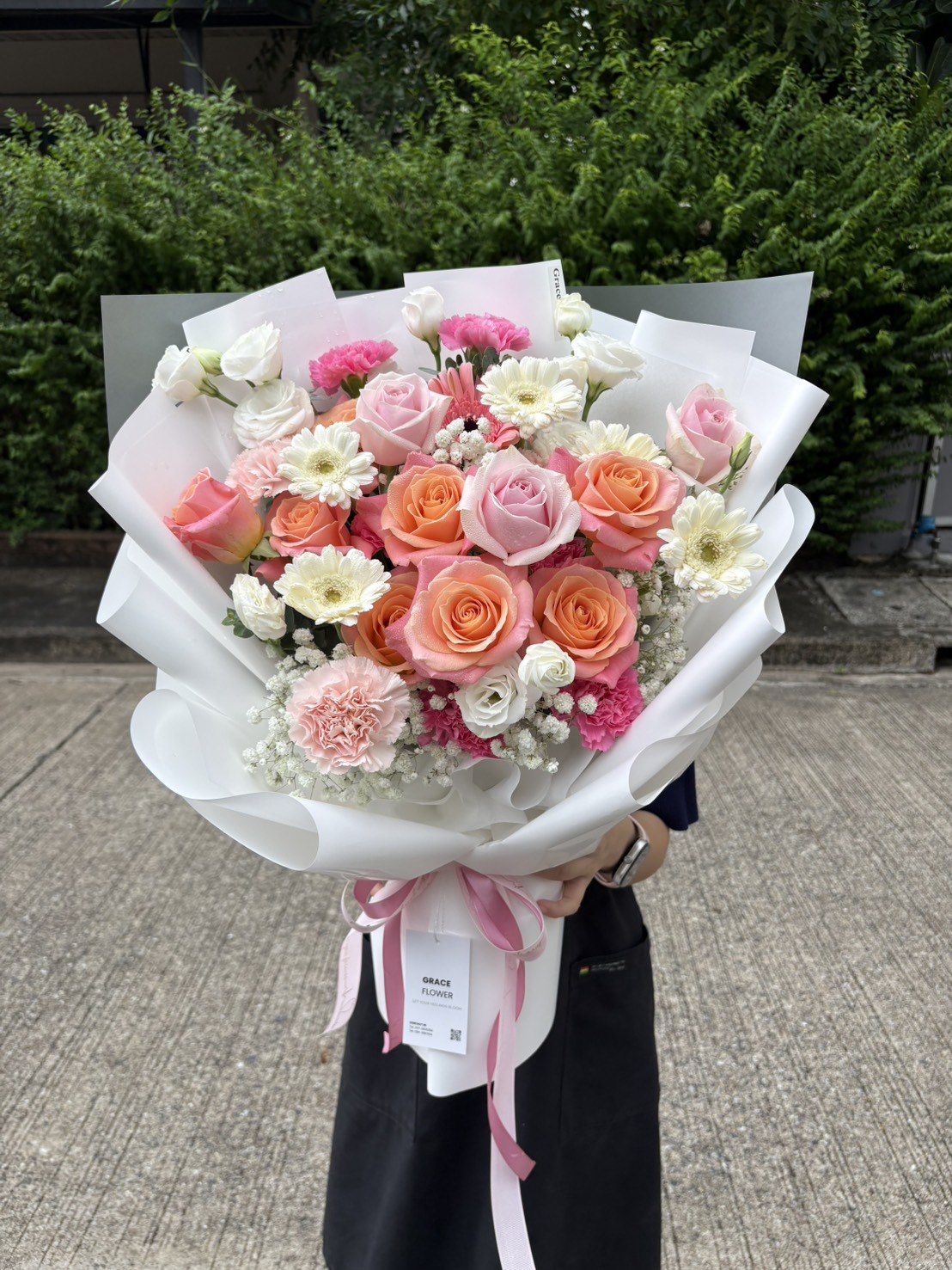 ช่อดอกไม้สด Oh So Peach! - Image 2