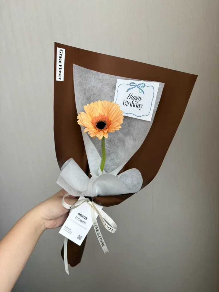ช่อดอกไม้สด Mini Geabera คละสี