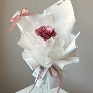 ช่อดอกกุหลาบกลิตเตอร์ 1 ดอก (mini) - Image 1