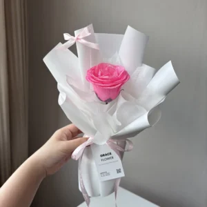 ช่อดอกกุหลาบกลิตเตอร์ 1 ดอก (mini) - Image 2