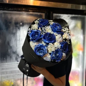 ช่อดอกไม้สด Velvet Navy - Image 3
