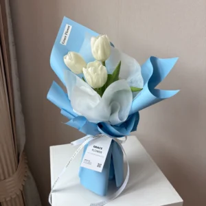 ช่อดอกทิวลิปสด blue Cherie - Image 1
