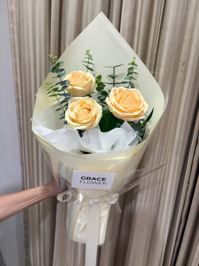 ช่อดอกไม้สด Apricot Dream