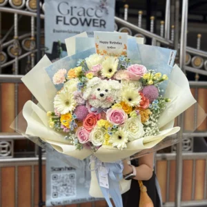 ช่อดอกไม้น้องหมา Paw-fect Joy - Image 2