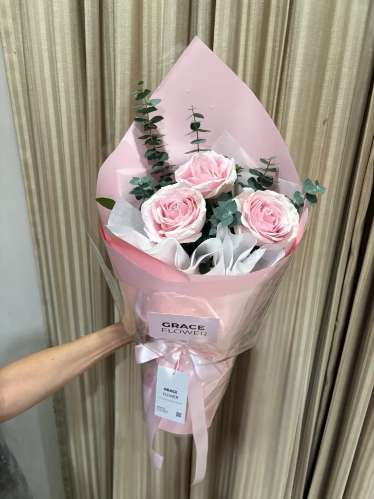 ช่อดอกไม้สด Rosy Blush