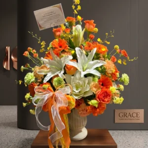 แจกันดอกไม้สด Citrus Royale - Image 1