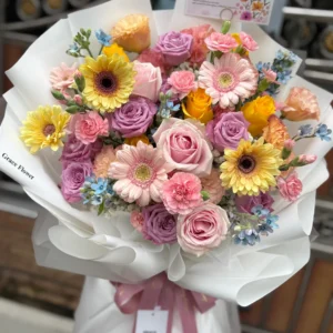 ช่อดอกไม้สด Sweet Posy - Image 3