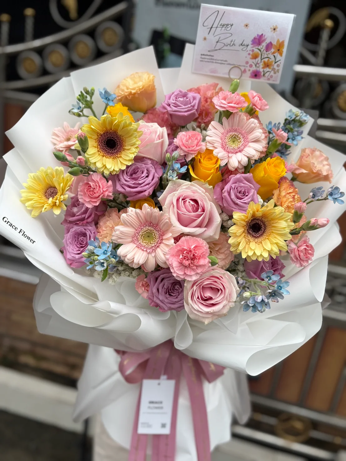 ช่อดอกไม้สด Sweet Posy - Image 3